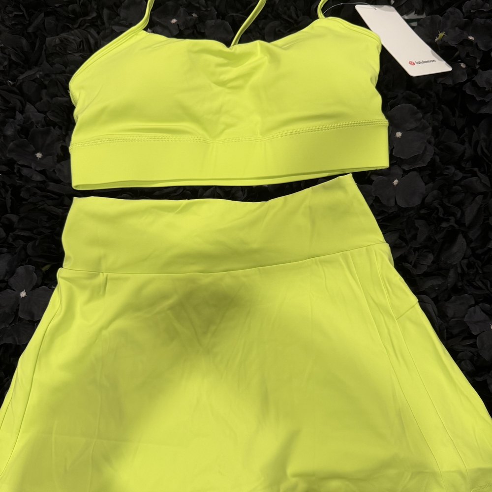 lululemon athletica Neon Yellow Skirt Set - Picture 2 of 2